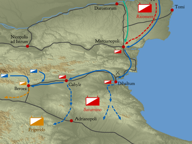 Goth tactics of the 4th century, as exemplified by the Battle of Salices&nbsp;(377)